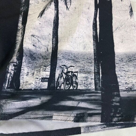 Swim Shorts Trunks Mens Board Size 40 32 Black Surf Beach Swimming Swimwear - Picture 8 of 11